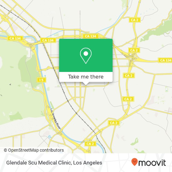 Mapa de Glendale Scu Medical Clinic