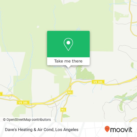 Dave's Heating & Air Cond map