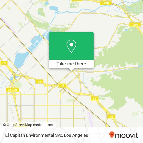 Mapa de El Capitan Environmental Svc