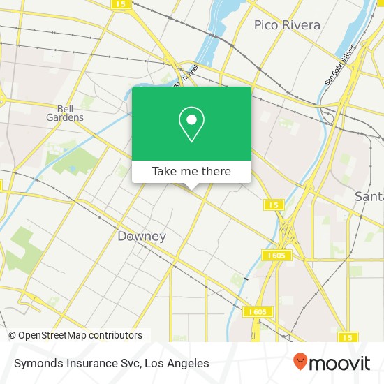 Symonds Insurance Svc map