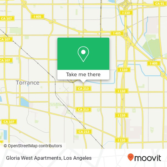 Gloria West Apartments map