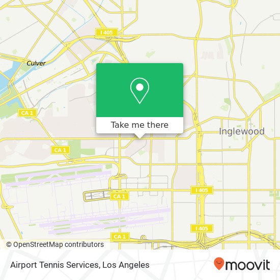 Airport Tennis Services map