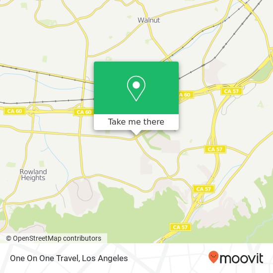 One On One Travel map