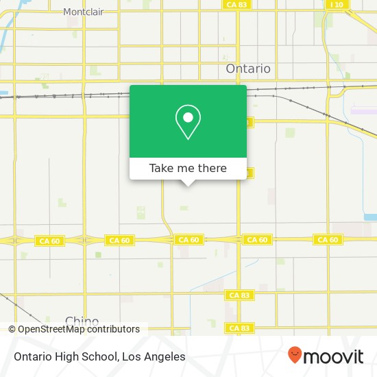 Ontario High School map