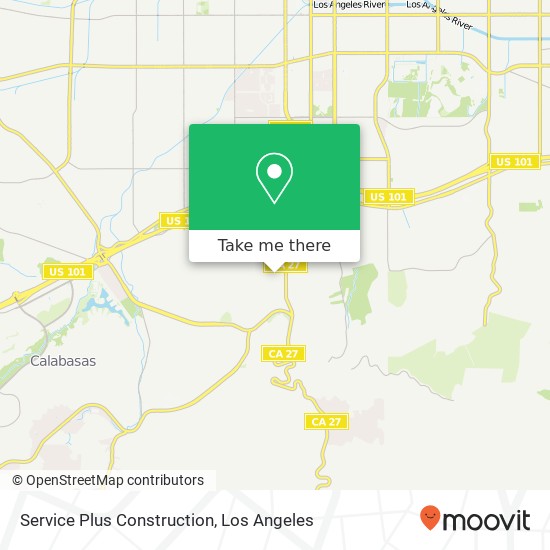 Service Plus Construction map