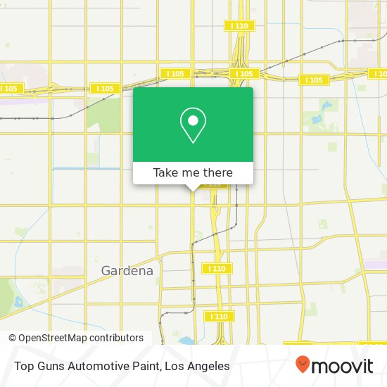 Top Guns Automotive Paint map