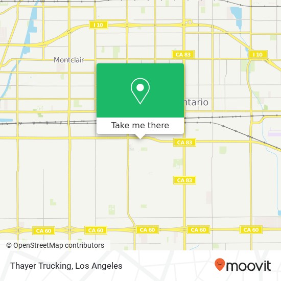 Thayer Trucking map