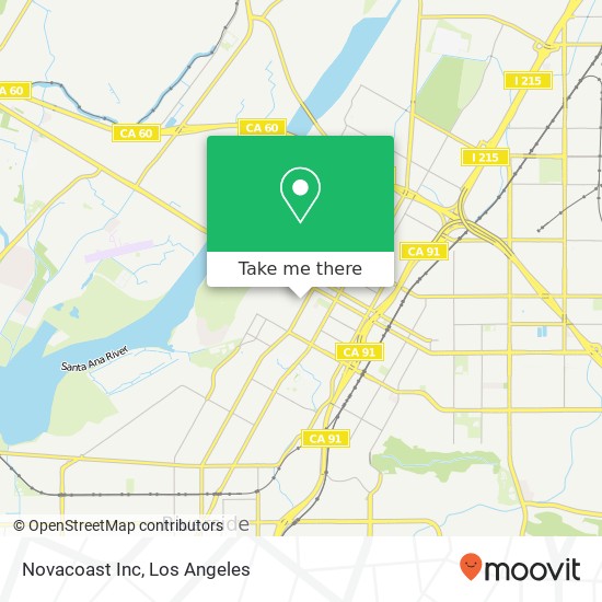 Novacoast Inc map