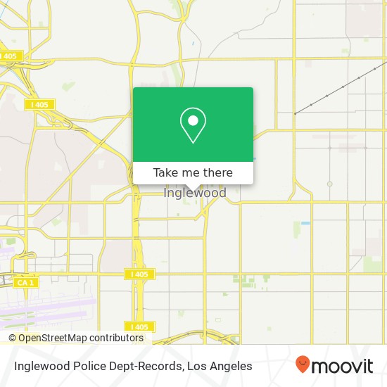 Inglewood Police Dept-Records map