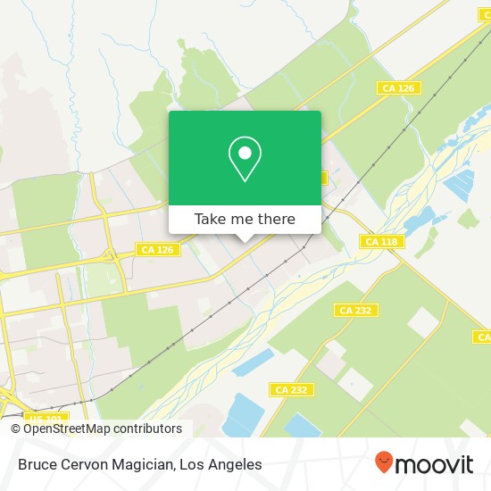 Bruce Cervon Magician map