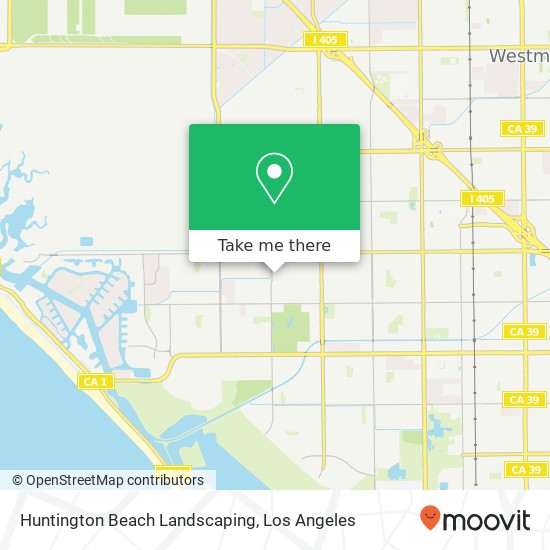 Huntington Beach Landscaping map