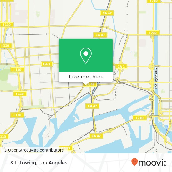 L & L Towing map