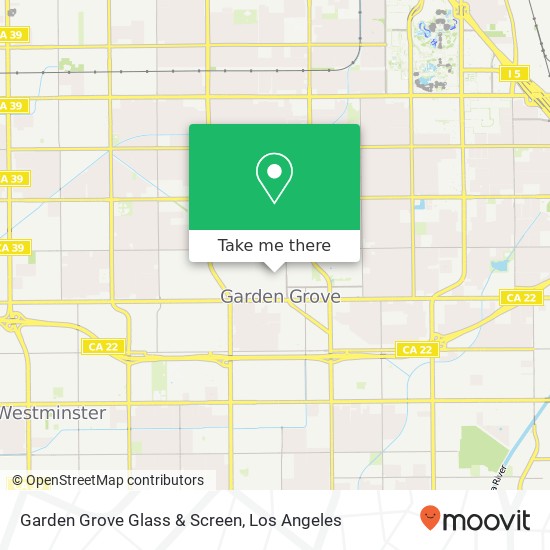 Mapa de Garden Grove Glass & Screen