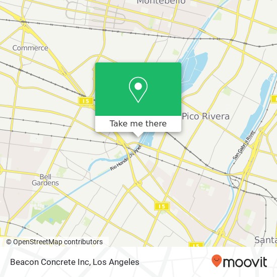 Mapa de Beacon Concrete Inc