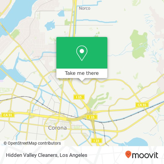 Hidden Valley Cleaners map