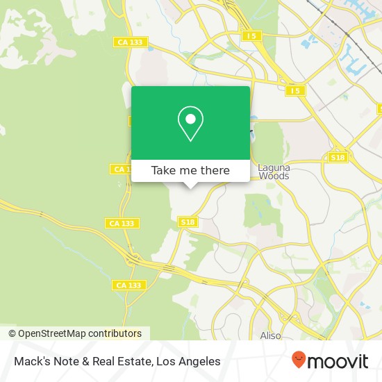Mack's Note & Real Estate map
