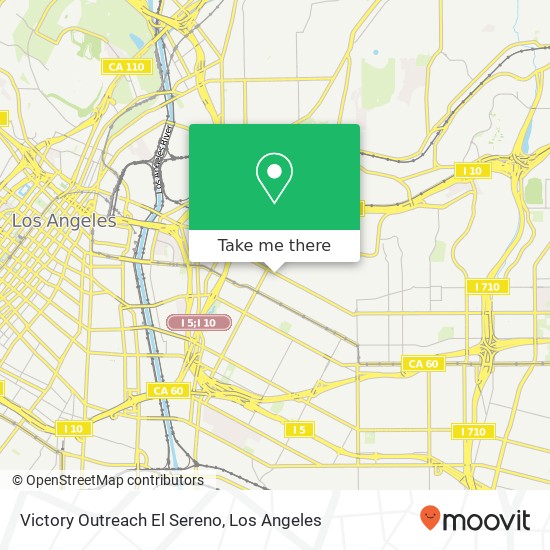 Victory Outreach El Sereno map