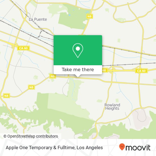 Mapa de Apple One Temporary & Fulltime