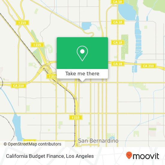 Mapa de California Budget Finance