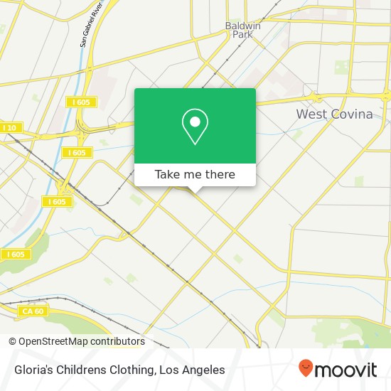 Gloria's Childrens Clothing map