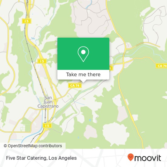 Five Star Catering map