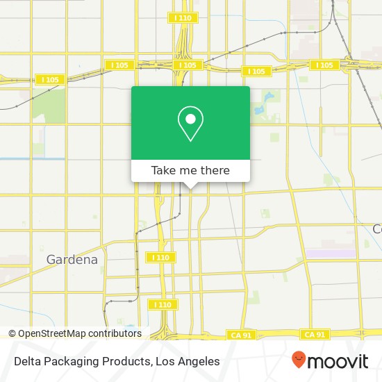 Delta Packaging Products map