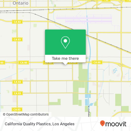Mapa de California Quality Plastics