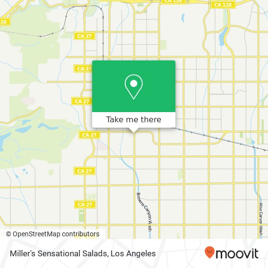 Miller's Sensational Salads map