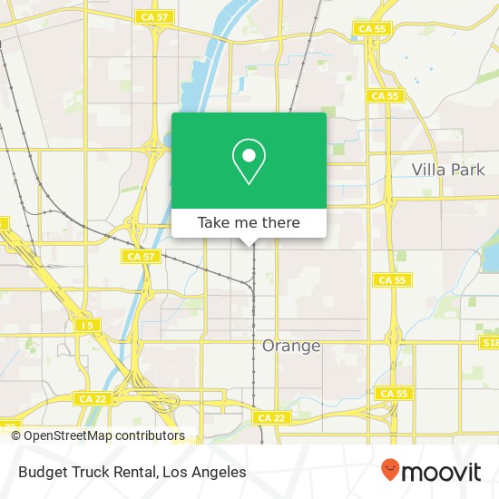 Budget Truck Rental map