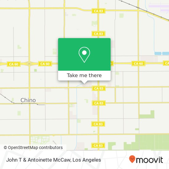 Mapa de John T & Antoinette McCaw