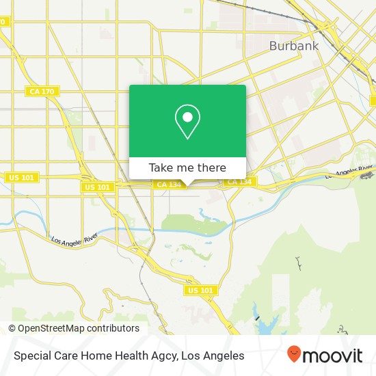 Special Care Home Health Agcy map