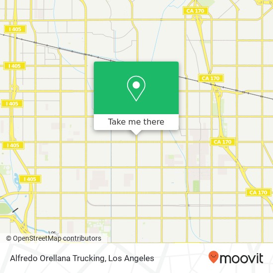 Alfredo Orellana Trucking map