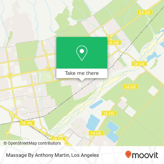 Mapa de Massage By Anthony Martin