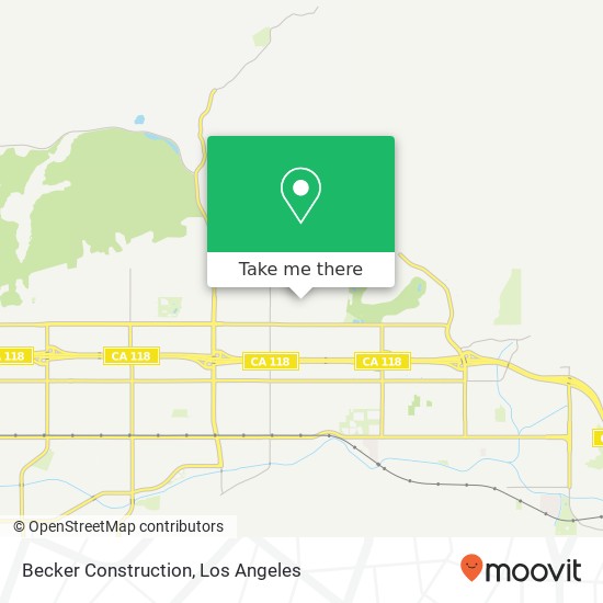 Mapa de Becker Construction