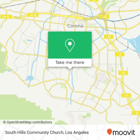Mapa de South Hills Community Church