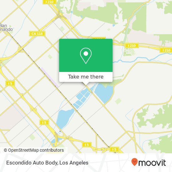 Escondido Auto Body map