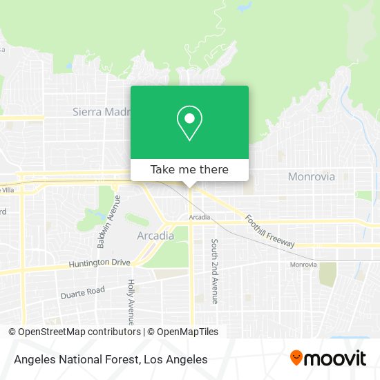 Mapa de Angeles National Forest