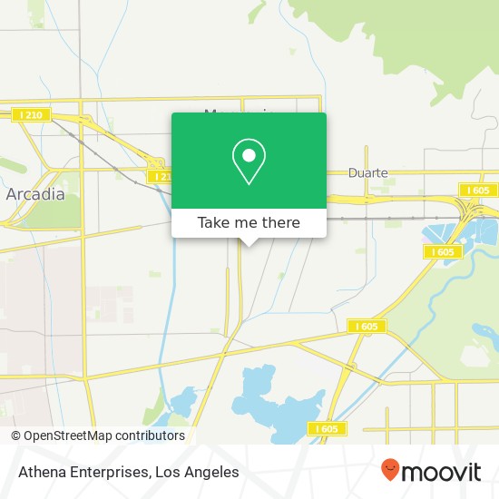Athena Enterprises map