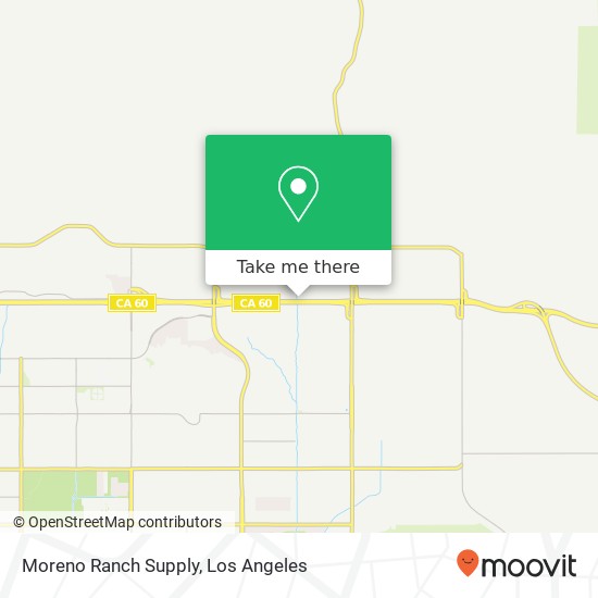 Moreno Ranch Supply map