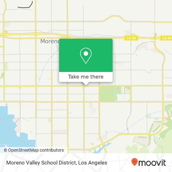Mapa de Moreno Valley School District