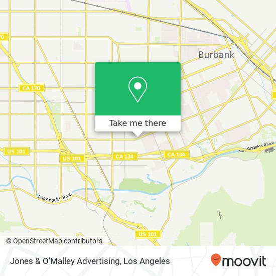 Mapa de Jones & O'Malley Advertising