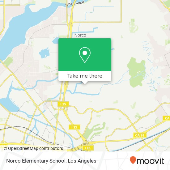 Mapa de Norco Elementary School