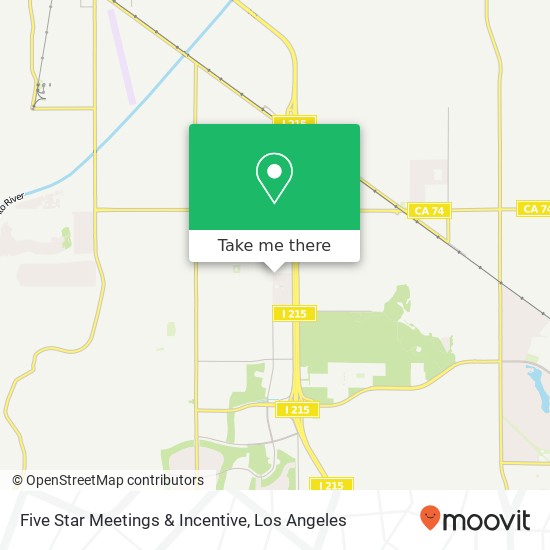 Five Star Meetings & Incentive map