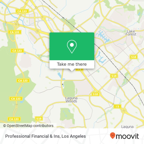 Professional Financial & Ins map