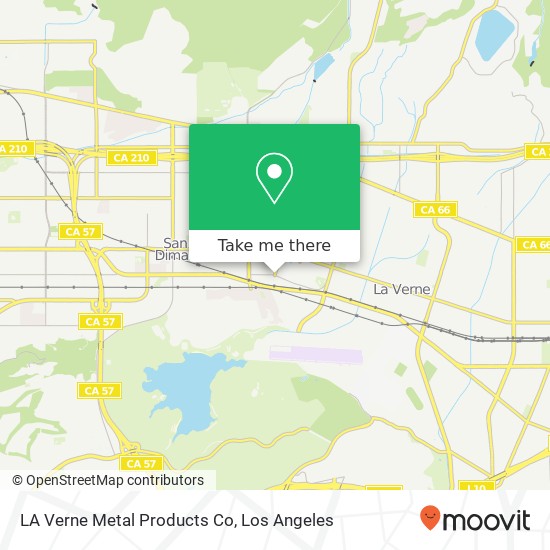 LA Verne Metal Products Co map