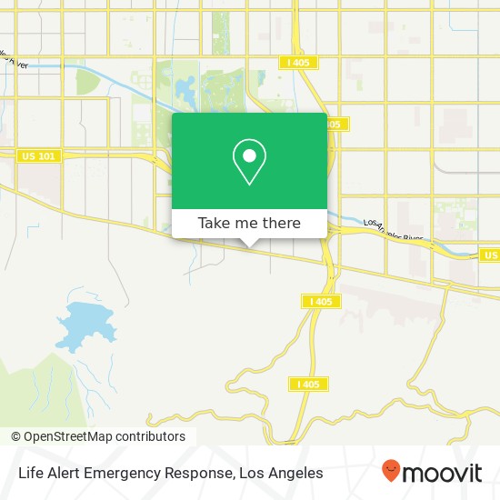 Mapa de Life Alert Emergency Response