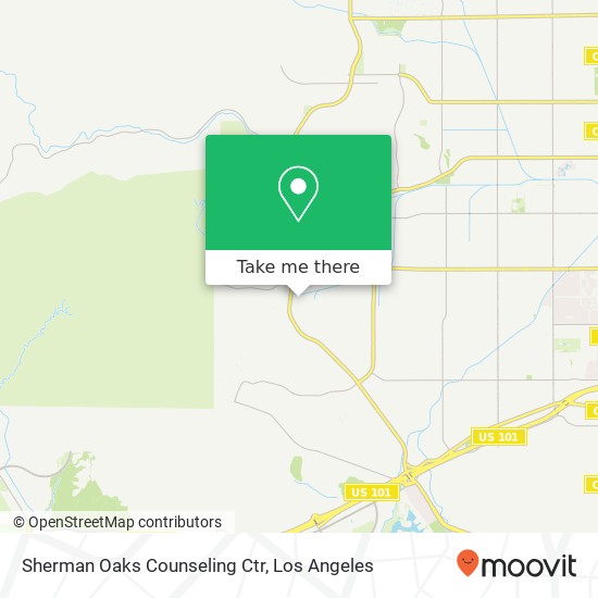 Sherman Oaks Counseling Ctr map