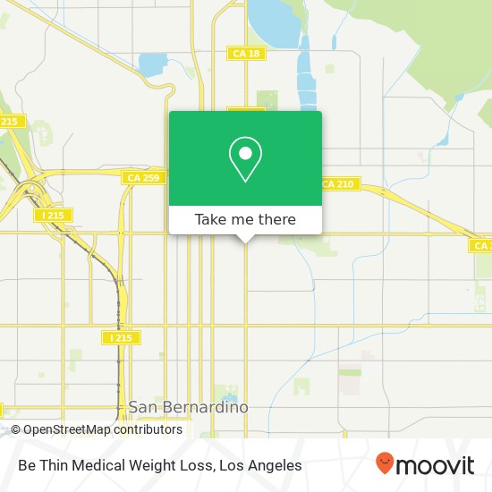 Be Thin Medical Weight Loss map