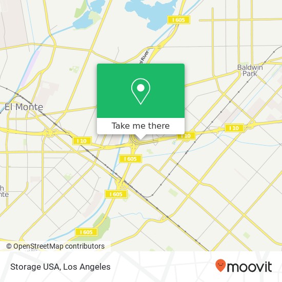 Mapa de Storage USA