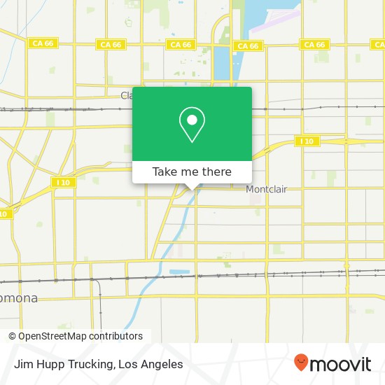 Mapa de Jim Hupp Trucking